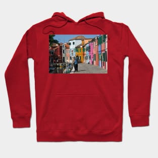 Sunny day in Burano Hoodie
